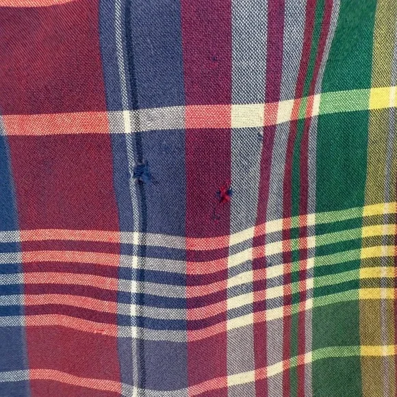Ralph Lauren Multicolor Plaid Button Down Work Shirt Long Sleeve Mens Large - Picture 6 of 8